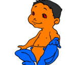 Coloring page Baby II painted byanonymous