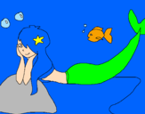 Coloring page Little mermaid II painted byjoselin