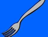 Coloring page Fork painted byprisilla