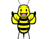 Coloring page Little bee painted bygenesis