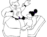 Coloring page Measuring blood pressure painted byiarbntt