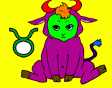 Coloring page Taurus painted bypopstar89