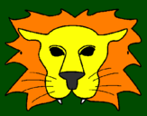 Coloring page Lion painted byDANIEL