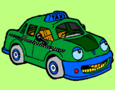 Coloring page Taxi Herbie painted byALEJANDRO