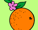 Coloring page orange painted bymimi