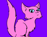 Coloring page Female Persian cat painted byxexy