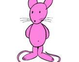 Coloring page Standing rat painted byanonymous