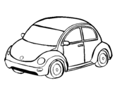 Coloring page Modern car painted by2