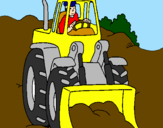 Coloring page Digger painted bykoty