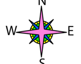 Coloring page Compass painted byZoe