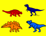 Coloring page Land dinosaurs painted byben10