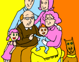 Coloring page Family  painted byivanna@