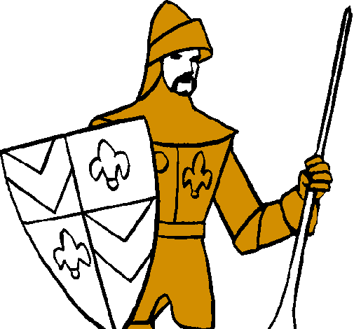 Coloring page Knight of the Court painted byMatthew