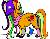 Coloring page Pony painted bygenesis