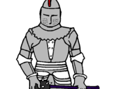 Coloring page Knight with mace painted byvalentina  gutierrez