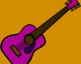 Coloring page Spanish guitar II painted byfortesa