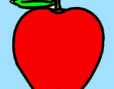 Coloring page apple painted bycamryn