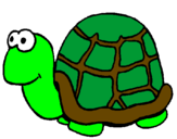 Coloring page Turtle painted byOliverA