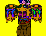 Coloring page Totem painted bymario earvin