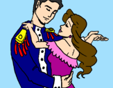 Coloring page Royal dance painted byWyatt