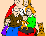 Coloring page Family  painted byjoseph