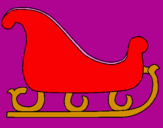 Coloring page Sleigh painted byclaire