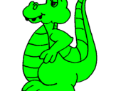Coloring page Alligator painted bymaxi