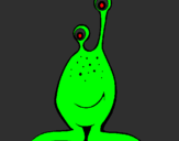 Coloring page Mini alien painted byCandie