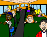 Coloring page School bus painted byKenny