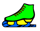 Coloring page Figure skate painted bydominic