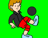 Coloring page Football painted byjessica