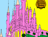 Coloring page Sleeping beauty castle painted byChateau Phoebe