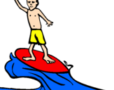Coloring page Surf painted bychofitas