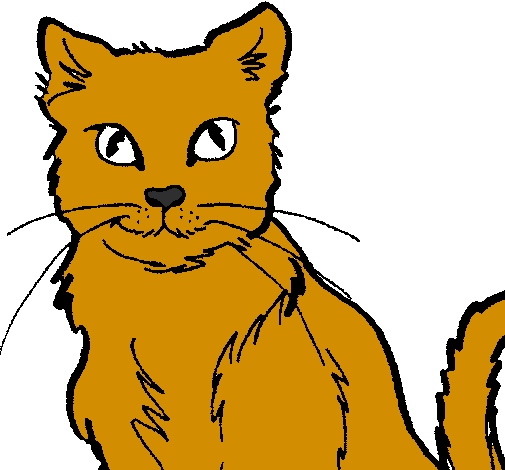 Coloring page Cat painted bygabi