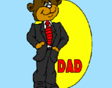 Coloring page Father bear painted byJennifer