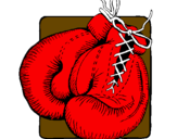 Coloring page Boxing gloves painted byRider Master