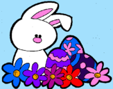 Coloring page Easter Bunny painted byAlicia!!!