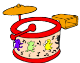 Coloring page Drums painted bymavi