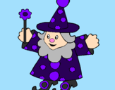 Coloring page Little witch painted byWyatt