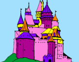 Coloring page Medieval castle painted byMichelle