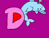 Coloring page Dolphin painted byjessica