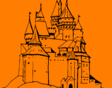 Coloring page Medieval castle painted bymathew