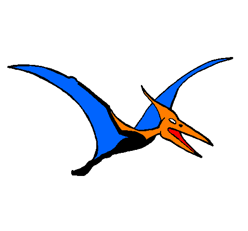 Coloring page Pterodactyl painted byCristopher R