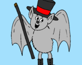 Coloring page Magician bat painted bydany12