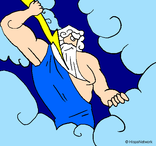 Coloring page Zeus painted byDucky The Duck