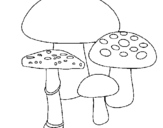 Coloring page Mushrooms painted byaa