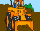 Coloring page Digger painted byLegion