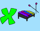 Coloring page Xylophone painted bymelody