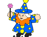 Coloring page Little witch painted bymartin