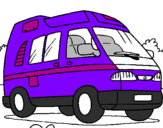 Coloring page Compact caravan painted byvale289